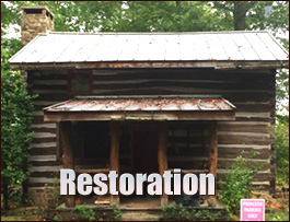 Historic Log Cabin Restoration  Clemmons, North Carolina
